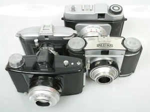 4 alte Kameras Braun PAXINA Ferrania IBIS 34 Certo-phot und Agfa Click II - Bild 1 von 8