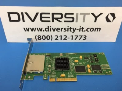 LSI SAS 3801E L3-01123-04E 3Gb/s Dual Port SAS SATA PCI-E Host Bus Adapter - Image 1 of 4