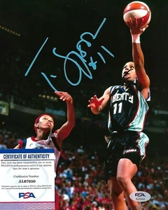 TERESA WEATHERSPOON signed NEW YORK LIBERTY 8X10 photo HOF w/ COA PSA AL67050 - Picture 1 of 1