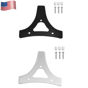 For Harley Sissybar Backrest Pad Mounting Bracket Black-Chrome Road King / Glide - Picture 1 of 13