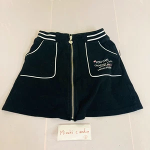 Mezzo Piano Black Skirt Tight Sporty 140cm Junior Zipper You Can 55.11in Kids JP - Picture 1 of 24