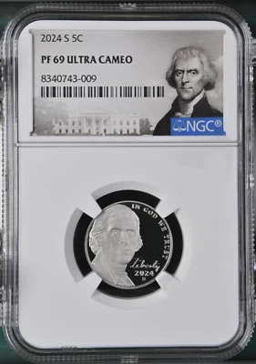 2024 S Jefferson Nickel 5C NGC PF 69 Ultra Cameo - Image 1 of 2