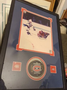 LORNE "GUMP" WORSLEY HOF 1980 signiert x 2 Puck gerahmt & mattiert Echtheitszertifikat - Bild 1 von 11