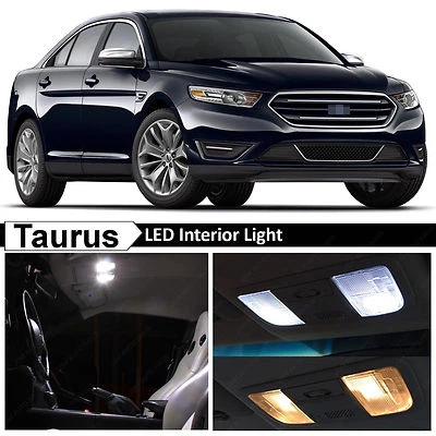 Kit de paquete de 11 luces LED interiores blancas para Ford Taurus 2010-2015 Foto 1 de 4
