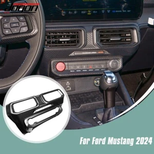 Carbon Console Air Vent Frame For Ford Mustang S650 GT Ecoboost 24+ Button Panel - Picture 1 of 13