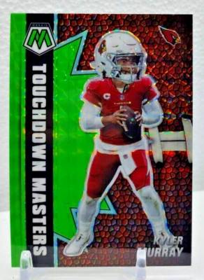 Kyler Murray #/20 Neon Green Prizm 2021 Panini Mosaic Touchdown Masters SSP - Image 1 of 2