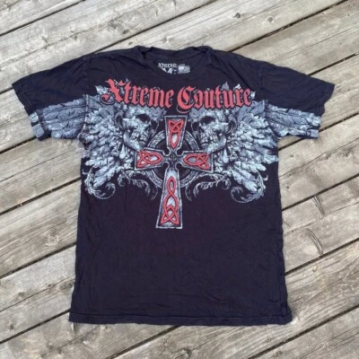 Camiseta Grande Vintage Y2K Xtreme Couture Gráfica Foto 1 de 4