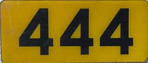 Guernsey UK Channel Island Motorcycle License Licence Number Plate 444 - Picture 1 of 5