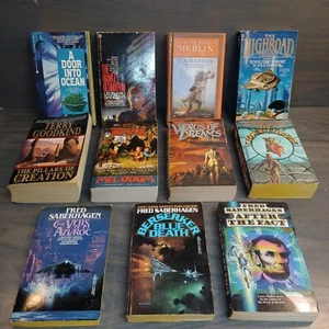Science Fiction Lot - 11 Paperback Books Various Authors Sci-Fi - Vintage - Imagen 1 de 7