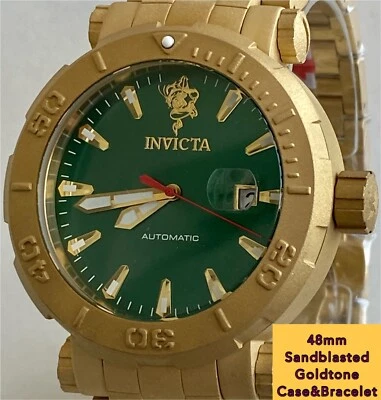 Pulseira Goldtone 48mm Auto SANDBLASTED | LE#0083/1000 | SEA BASE Relógio Invicta - Imagem 1 de 4