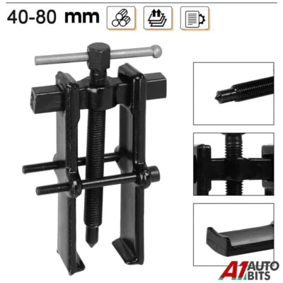 Extractor de rodamientos de polea de engranaje de mandíbula de 2 herramientas manuales kit mecánico de patas pequeñas de 4"
