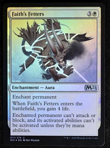 Magic TCG - Juego básico 2021 - Faith's Fetters - 17 - Poco común - Lámina casi nueva - Imagen 1 de 2