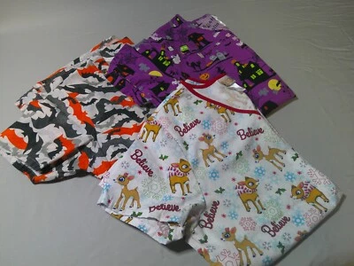 Halloween/Christmas Set of 3 Women's Scrubs L - Image 1 of 4