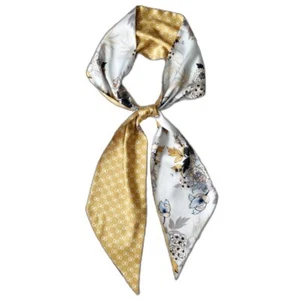 Silk Head Scarf for Hair Fashion Headwrap for Women Lightweight Neck Tie - Picture 1 of 7