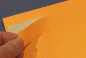 Orange Fluorescent Bright Dayglo 1 x 2 5/8 inch Rectangle Labels 25 Sheet OR2610 - Picture 1 of 8