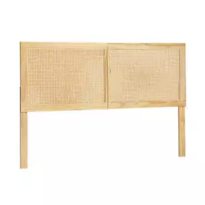 NNEDSZ Rattan Bed Frame Double Size Bed Head Headboard Bedhead Base RIBO Pine - Picture 1 of 6