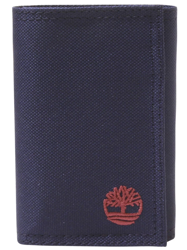 Timberland Nylon Trifold Wallet Navy Blue One Size D37388