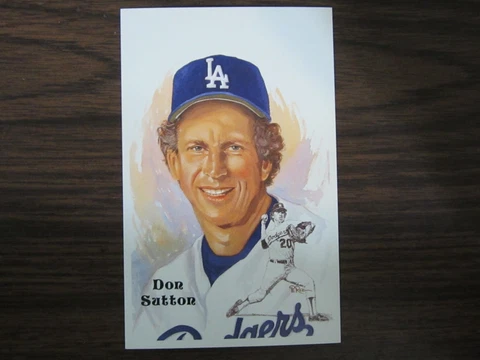 Don Sutton Perez Steele Postcard Los Angeles Dodgers Cover