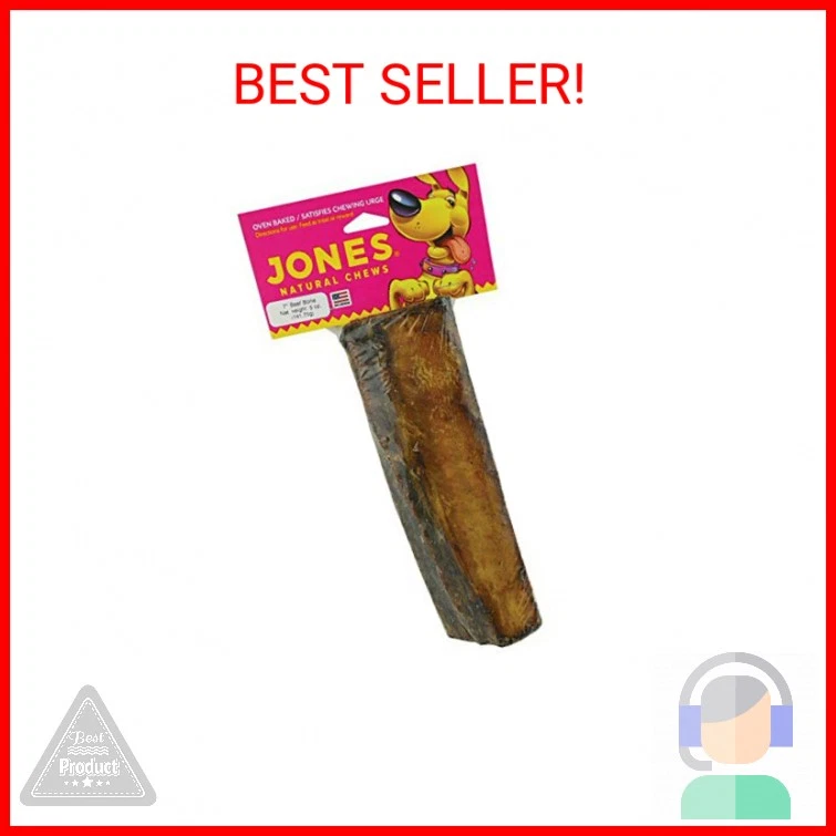 Jones Natural Chews 1 pieza 7" hueso costilla perro (paquete de 2) Foto 1 de 2