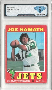 1971 Topps JOE NAMATH #250 💎 DSG 5 EX - Picture 1 of 2