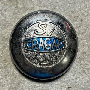Cragar S/S Hub Cap 3-1/4" OEM Chrome and Blue Part #09090 - Picture 1 of 5