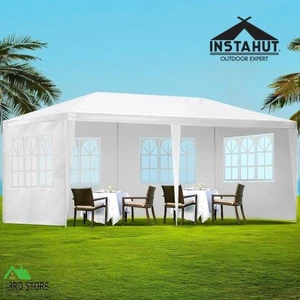 Instahut Gazebo 3x6 Outdoor Marquee Side Wall Party Wedding Tent Camping White - Picture 1 of 12