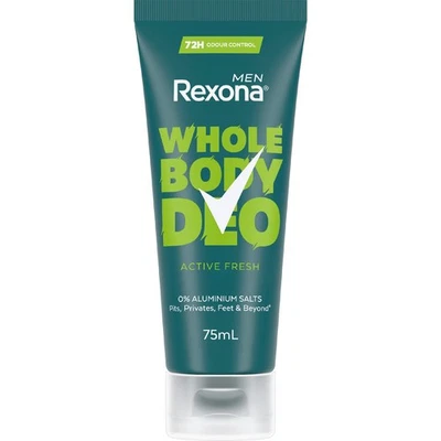 Creme desodorante masculino corpo inteiro Rexona Active Fresh 75ml - Imagem 1 de 3