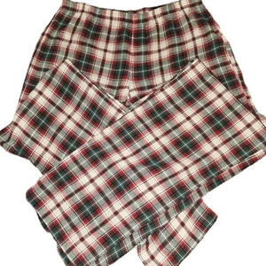 Mujer S Rojo Verde Cuadros Algodón Franela Pijama Salón Pantalones Navidad Vacaciones Acogedor - Imagen 1 de 7