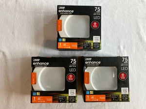 (3) Feit LEDR4HO/927CA Soft White 4” LED White Recessed Trim, 75 Watt 2700K High - Picture 1 of 6