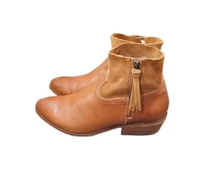 Frye Damenstiefel Größe 7,5 M braun Knöchel cognac Rubie Westernschuhe mit seitlichem Reißverschluss - Bild 1 von 8