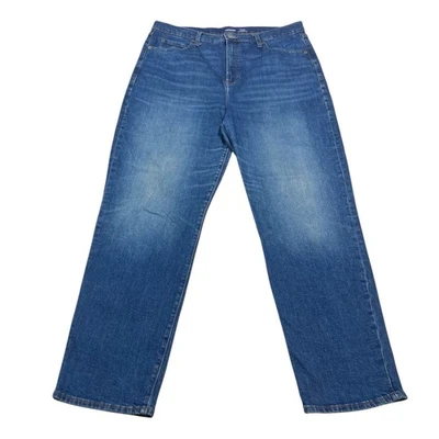 Pantalones de mezclilla Old Navy The Sky-Hi rectos tiro extra alto para mujer talla 16 altos Foto 1 de 4