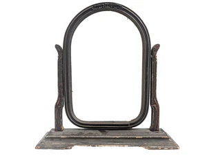 Antiguo marco giratorio de foto/espejo arco de pie de finales de 1800 - Imagen 1 de 5