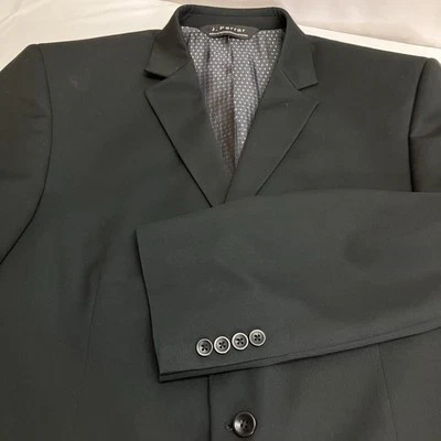 J Ferrar Mens Black Single Breasted 3 Button Classic Summer Blazer Size 44R - Image 1 of 4