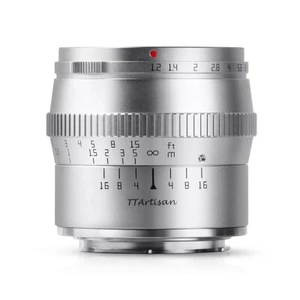 TTArtisan 50mm f/1.2 for Sony E mount camera (Sony α, APS-C) =Silver= - Picture 1 of 7