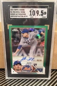 Kodai Senga 2023 Topps Chrome Green Refractor Auto /99 SGC 9.5 - Picture 1 of 1