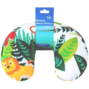 SMALL TRAVEL PILLOW Neck Kids U Shaped Lions Tigers Monkey Animals Theme Car UK - Picture 1 of 13