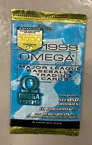 1999 Pacific Omega MLB Major League Baseball Cards Unopened Hobby Pack - Picture 1 of 2