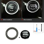 Easy To Install Black Engine Button Ring Decoration For Bmw E90 E92 E93 2009 12