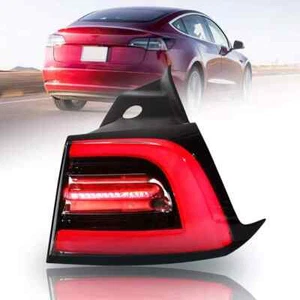 Right Outer Tail Light Rear Brake Stop Lamp LED For Tesla Model 3/Y US 2017-2023 - Foto 1 di 13