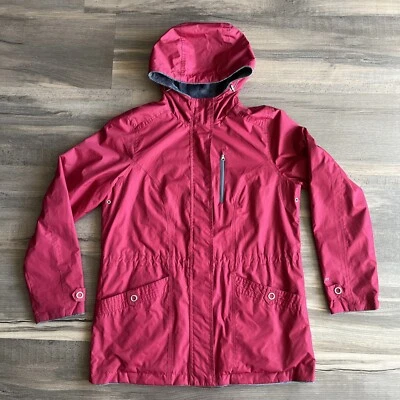 Free Country Women’s Reversible Red Rain Coat Grey Fleece Jacket Small - Image 1 of 4