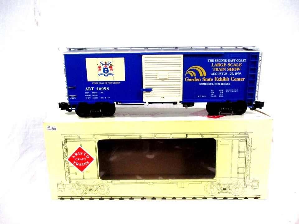 Aristo Craft ART-46098 1999 East Coast Large Scale Show Steel Box Car - Image 1 of 4