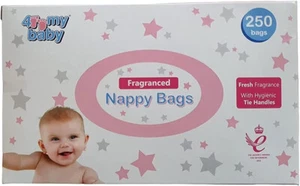 4 My Baby Fragranced Large Disposable Nappy Bags with Tie Handles (1000 bags) - Picture 1 of 1