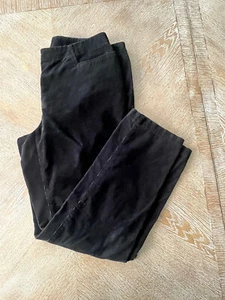 J. Jill Cord Stretch schwarz Hose Größe 10 Taille 36” Schrittlänge 30” mittlere Leibhöhe - Bild 1 von 7