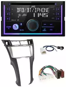 JVC MP3 USB 2DIN DAB Bluetooth CD Autoradio für Toyota Yaris (2007-2011) - Bild 1 von 9
