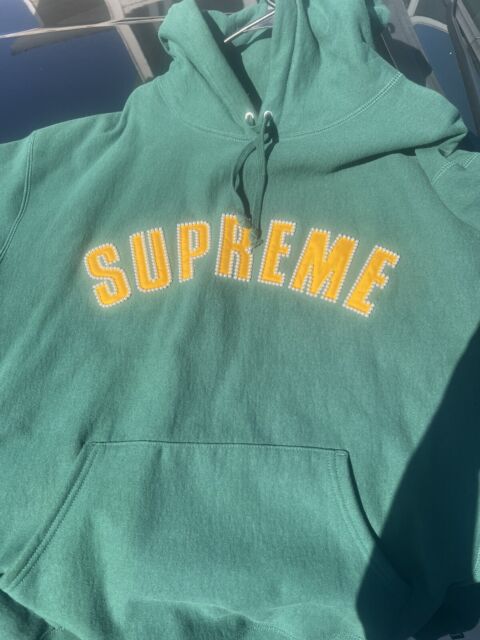 SUPREME DOUGHBOY ZIP UP HOODED SWEATSHIRT GREEN FW22 - Half Sleeve