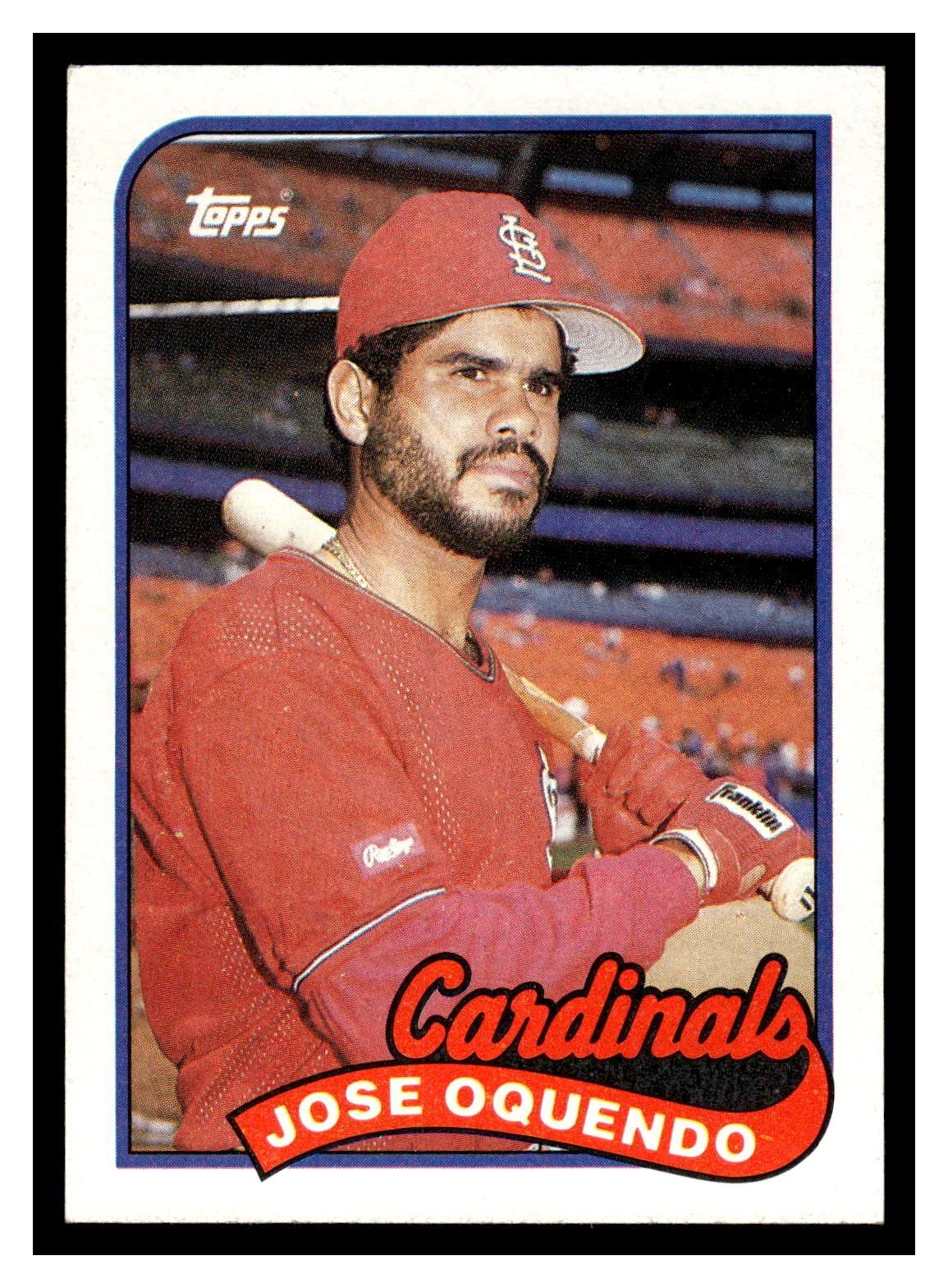 1989 Topps Jose Oquendo #442 St. Louis Cardinals