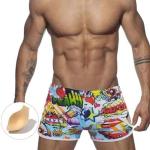 Costume Da Bagno Uomo Pad Mare Boxer Pantaloncini sexy fumetti - Foto 1 di 9