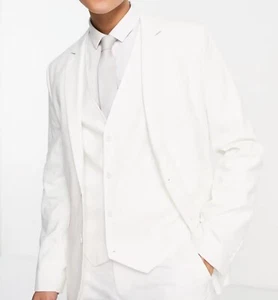 Lauren Ralph Lauren BLBB White Boy's Suit Blazer Size 20R - Picture 1 of 10