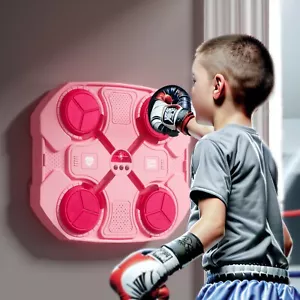 Music Boxing Machine Smart Bluetooth Punching Machine Wall Mounted with Gloves - Picture 1 of 7