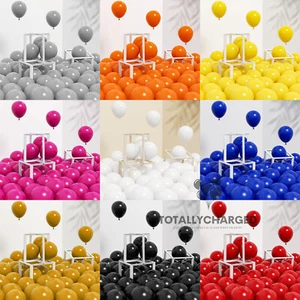 100 X Latex PLAIN BALOON BALLONS helium BALLOONS Quality Party Birthday Wedding - Picture 1 of 12